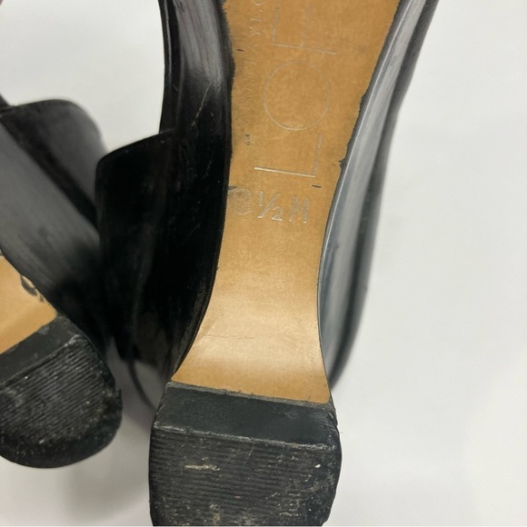 Loft black & cream leather bow pumps size 8.5 - Picture 7 of 7